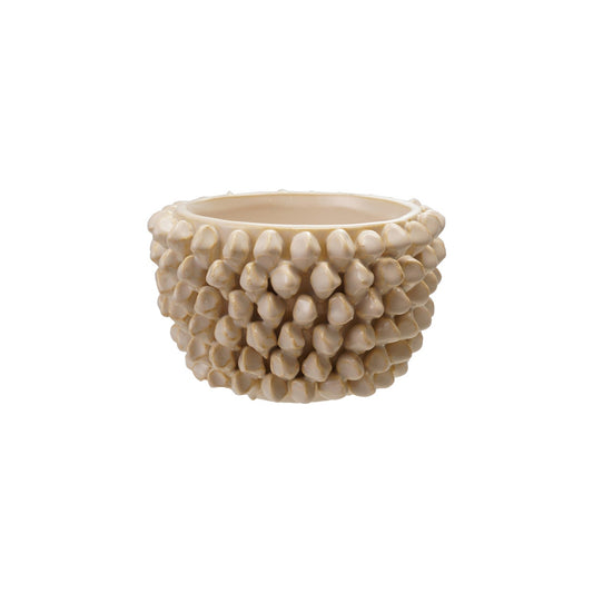 Stoneware Textured Planter